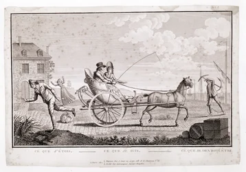 Karikatur der Neureichen, ca. 1795
